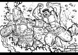 Hulk 1 coloring pages for kids printable free. Hulk Vs Hulkbuster Drawing Novocom Top
