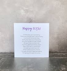 Poem for 30th birthday female. Send Your Best Friend A Humorous Poem On A Card For Her 30th 30th Birthday Cards Birthday Cards Cards