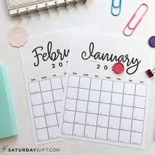I recommend using a bit heavier paper when printing these so that the pretty pastel colors will print out nicely. Cute Free Printable February 2022 Calendar Saturdaygift