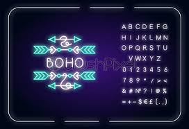 Search for neon icon in these categories. Boho Arrows Neon Light Icon Bohemian Aesthetic And Hippie Accessory Stock Vector Crushpixel