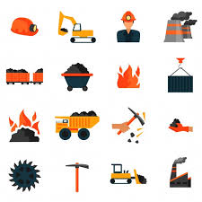 Download Free Coal Mining Factory Industry Icons Set Isolated Vector Illustration Svg Dxf Eps Png Free Svg Cut Files Creativefabrica PSD Mockup Templates