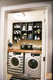 If The Idea Of Building Cabinets Makes You Nervous Maybe Try Using Wood Crates Instead Th Budget Laundry Room Makeover Laundry Room Diy Laundry Room Makeover