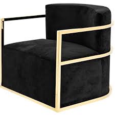 Black And Gold Accent Chair Eichholtz Emilio Chair Black Furniture Gold Furniture Black Velvet Chair