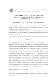 Undertakes two separate contracts (rosly et al., 2004). Pdf Customers Perceptions Of Islamic Hire Purchase Facility In Malaysia An Empirical Analysis