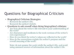 Biographical information on the world's most frequently discussed and studied poets. Ppt Biographical And Historical Criticism Powerpoint Presentation Free Download Id 2847532