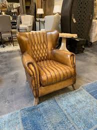 Accent chair from our modern dakota collection. Style Your Living Room With Caramel Color Leather Accent Chairs Potato Barn