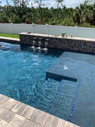 This is now the second pool you have built and it has been a pleasure doing business with your company both times. I Work For A Pool Builder And Installed These Scuppers On The Wall Fairly Simple 1 1 2 Pvc Connection Had To Get In The Water To Cut The Tile Just Right Though