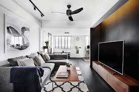 Receiving An Update In Both Style And Space This Old Resale Hdb Flat Has Been Transforme Interior Design Singapore Interior Design Interior Design Living Room