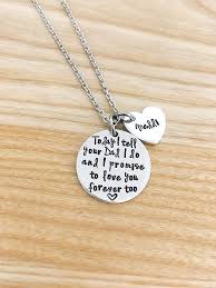 Stepdaughter Necklace Stepdaughter Wedding Gift Gift From Stepmom Bridal Gift For Daughter Stepdaughter Gift Hand Stamped Necklace In 2020 Step Mom Gifts Best Dad Gifts Wedding With Kids