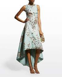Rickie Freeman For Teri Jon High-Low Metallic Jacquard Gown - ShopStyle  Evening Dresses