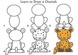 Draw with me the fastest animal in the world and learn how to draw a cheetah. Learn To Draw African Animals Simple Diys Kids Activities In 2021 Cheetah Drawing Drawings Art Drawings For Kids