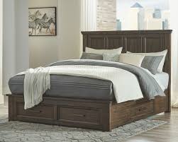 To bedroom set with storage dreamroomshouston.com. Ashley Johurst Grayish Brown King Panel Bed With 4 Storage Drawers On Sale At Lee Furniture Of Fayetteville Nc