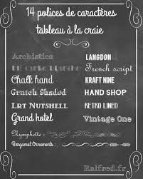 14 Polices De Caracteres Pour Realiser Un Tableau A La Craie Chalkboard Craie Tableau Noir Idees Tableau Noir