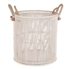 2 Paniers Ajoures En Bambou Blanc Sur Maisons Du Monde Piochez Parmi Nos Meubles Et Objets Deco Et Faites Le Plein D Maison Du Monde Bambou Mobilier De Salon