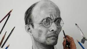 $5.20 $6.50  20% off . Swatantrya Veer Savarkar Drawing Charcoal Portrait Painting Video Youtube