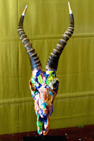 My Latest Art Projects Painted Then Resend Authentic African Animal Skulls Animal Skulls African Animals Art Projects