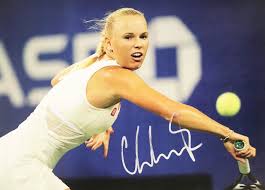 Espn the magazine is giving the people what they want: Signed Caroline Wozniacki Photograph Danish Tennis Player Coa Ebay