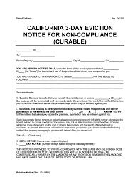 california eviction notice forms free templates legal templates