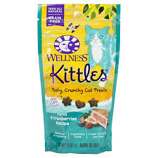 But a steady diet of tuna prepared for humans although most cats won't eat it on their own, they can be coaxed to eat it by owners and others who think they are giving the cat a treat. Wellness Kittles Tuna Cranberries 56 7g Petbarn