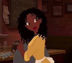 Tiana from disney's the princess and the frog went to india! Tiana Is The Only Disney Princess With Her Hair Always Tied Back So Imagine If It Wasn T Black Girl Cartoon Black Cartoon Black Cartoon Characters