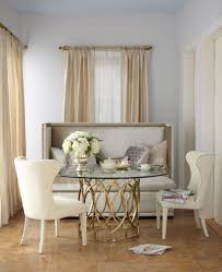 Salon Dining Table W Glass Top Bernhardt Furniture Luxe Home Philadelphia Dining Room Small Dining Room Bench Dining Room Sets