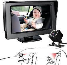 Buy Vekooto Baby Car Mirror With Night Vision For Baby Safety Car Seat Rear Facing The 4 3 Inch Hd Display Car Baby Monitor With Camera Online In Italy B091t69cns