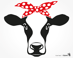 Cow Bandana Svg Heifer Svg Rosie Svg Svg Png Eps Dxf Pdf Clipink