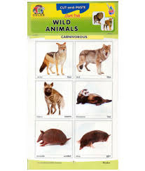 cut n paste chart pads wild animals buy cut n paste chart