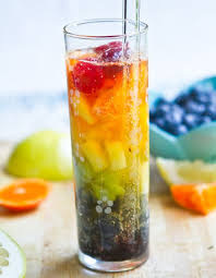 Rainbow Sangria By The Glass And More Healthyhappylife Com Refreshing Drinks Fun Drinks Food