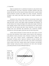 Documents similar to contoh kasus diskriminasi gender di malaysia. Diskriminasi Gender