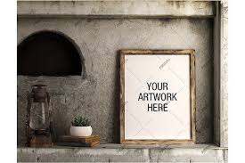 Poster Mockup Vintage Portrait Poster Mockup Vintage Portraits Poster Prints