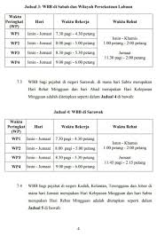 Pelaksanaan waktu bekerja fleksi (wbf) di agensi kerajaan persekutuan. Penambahbaikan Waktu Bekerja Berperingkat Wbb Penjawat Awam 2018