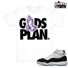 Air Jordan 11 Concord Shirt Drake Gods Plan Retro 11 Etsy In 2020 White Tee Shirts Retro 11 Concord Air Jordan 11 Concord