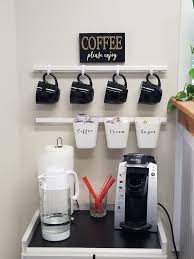 Coffee Bar Using Ikea Sunnersta Railing Less Expensive Under 10 Coffee Bar Home Ikea Kitchen Design Home Coffee Stations