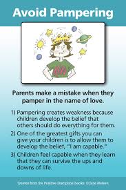 Color and write on the card. Avoid Pampering Positive Discipline