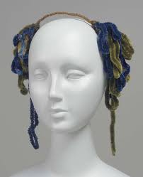 1850s Chenille Headdress At The Victoria & Albert Ball