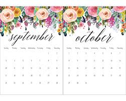 Free Printable 2017 Floral 5x7 Calendar The Cottage Market Free Printable Calender Free Printable Calendar Free Printables