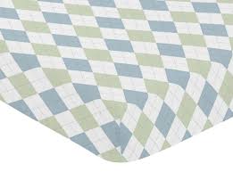 Great savings free delivery / collection on many items. Fitted Crib Sheet For Blue And Green Argyle Baby And Toddler Bedding By Sweet Jojo Designs Argyle Only 6 99