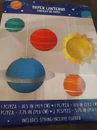 Outer Space Paper Lanterns Space Theme Party Hanging Etsy Space Theme Party Space Baby Shower Outer Space Birthday