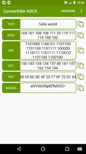 Convertidor Ascii For Android Apk Download