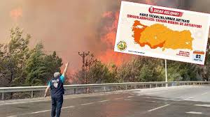Türkiye'de 2018 yılında en çok yangın çıkan il muğla olmuştur. Akdeniz Ve Ege Sicak Gelisme Uyarisi Iste Risk Haritasi Son Dakika Haberleri