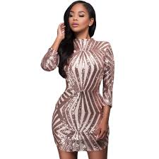 Femmes à manches longues col en v robe de soirée décontractée dames femmes robes. Mini Robe De Soiree A Paillettes Dorees Sexy Dos Ouvert Col Haut Manches 3 4 Mini Robe De Fete Boite De Nuit E22891 Buy Mini Robe De Club De Nuit Pour Femme Robe Moulante En Maille Transparente Robe De Soiree A Manches