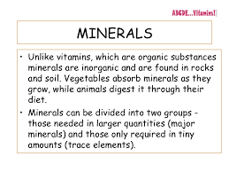 Vitamins And Minerals