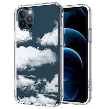 Mosnovo Iphone 12 Pro Case Iphone 12 Case Cloud Pattern Clear Design Transparent Plastic Hard Back Case With Tpu Clouds Pattern Iphone Cell Phone Accessories