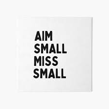 Find something small to focus on. Aim Art Board Prints Redbubble