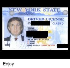 Mentorship program · premium pay · weekly pay New York State Driver License Id Trump Class D Sex M Eyes Bl Ht 6 02 E None R None Issued 05 03 12 Expires 06 14 20 New York Meme On Me Me