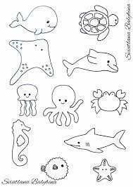 Learn about all of the wonderful creatures that live below us in the expansive world of the sea. Coloring Animal Stencils Best Of Ocean Animals Sea Animals Template Quiet Book Animal Templates Animal Template Animal Coloring Pages