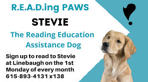 Rutherford county paws report for 12/01/2019 thru 12/31/2019 kennel statistics: Reading With Stevie Rutherford County Library System