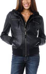 Empyre Coven Black Hooded Bomber Jacket Zumiez Hooded Bomber Jacket Jackets Bomber Jacket