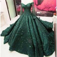 Long sleeved gowns are totally modern. 10 Emerald Green Wedding Dress Ideas Gowns Beautiful Dresses Green Wedding Dresses